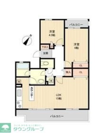 セレーノ大宮 D棟の物件間取画像